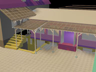 Click to see it big 3D-Molell, Detail aus dem Film 'Kartondorf'